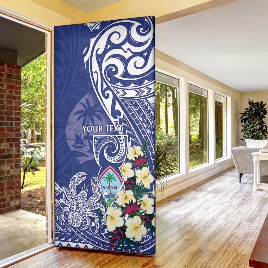 Personalised Hafa Adai Guam Door Cover Latte Stone With Coconut Crab LT05 - Polynesian Pride