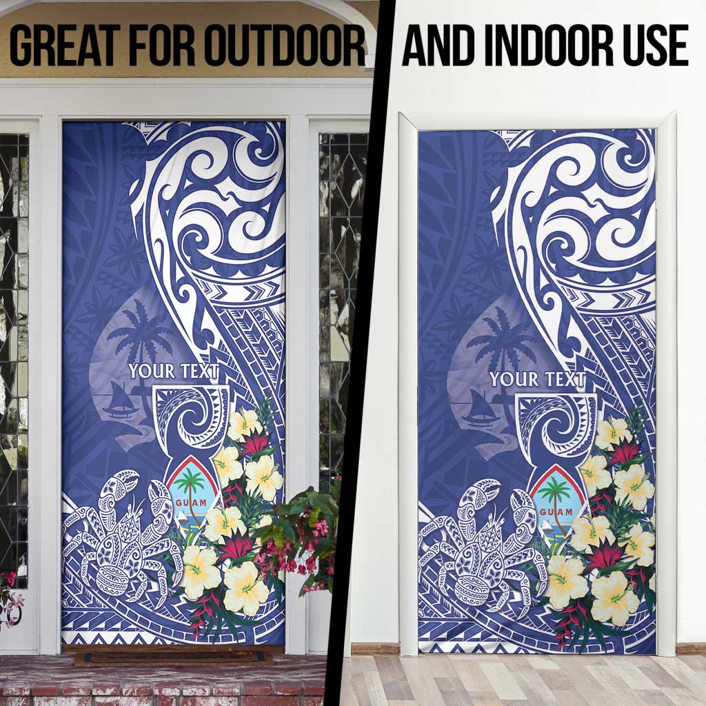 Personalised Hafa Adai Guam Door Cover Latte Stone With Coconut Crab LT05 - Polynesian Pride