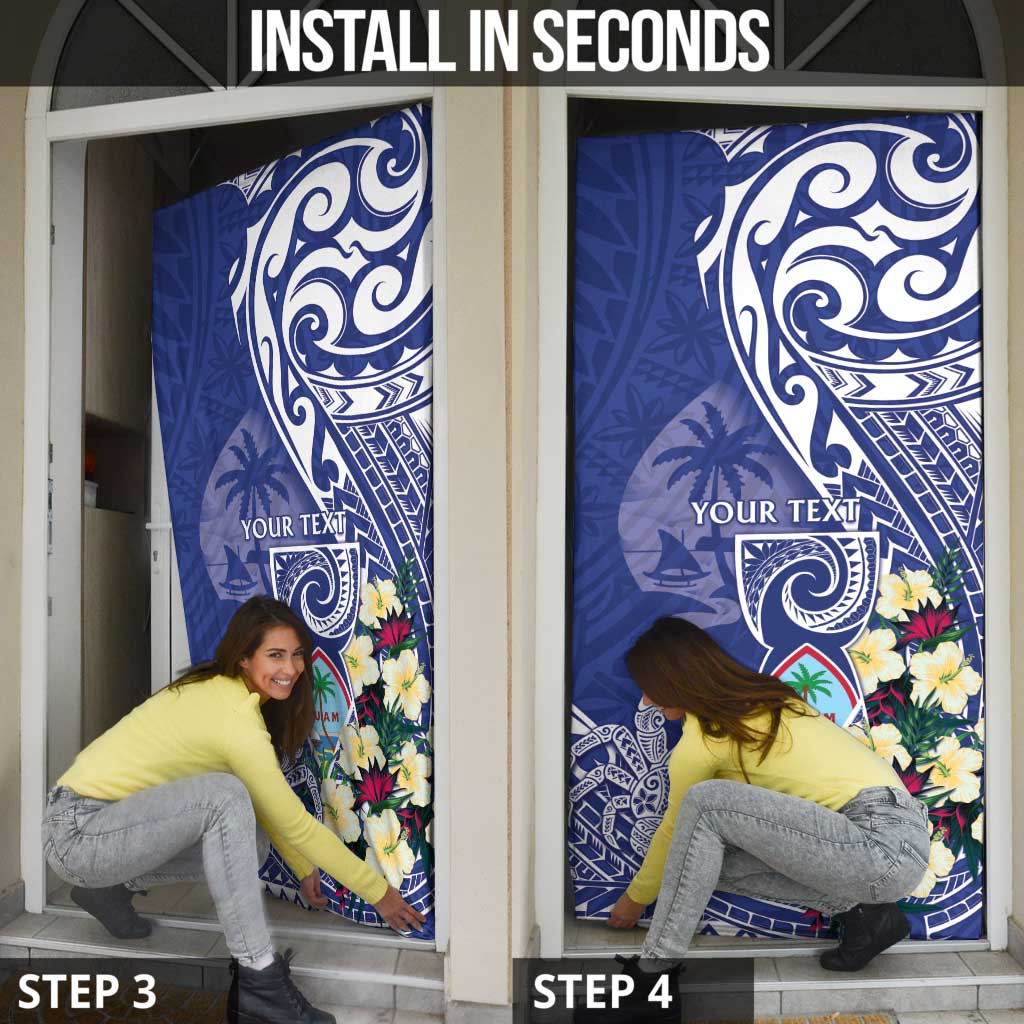 Personalised Hafa Adai Guam Door Cover Latte Stone With Coconut Crab LT05 - Polynesian Pride