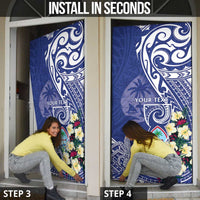 Personalised Hafa Adai Guam Door Cover Latte Stone With Coconut Crab LT05 - Polynesian Pride