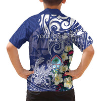 Personalised Hafa Adai Guam Hawaiian Shirt Latte Stone With Coconut Crab