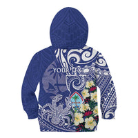Personalised Hafa Adai Guam Kid Hoodie Latte Stone With Coconut Crab LT05 - Polynesian Pride