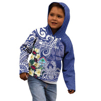 Personalised Hafa Adai Guam Kid Hoodie Latte Stone With Coconut Crab LT05 - Polynesian Pride