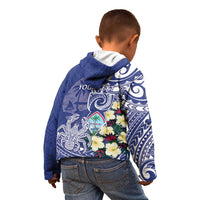 Personalised Hafa Adai Guam Kid Hoodie Latte Stone With Coconut Crab LT05 - Polynesian Pride