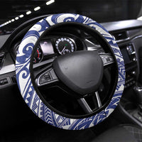 Hafa Adai Guam Steering Wheel Cover Latte Stone With Coconut Crab LT05 Universal Fit Blue - Polynesian Pride
