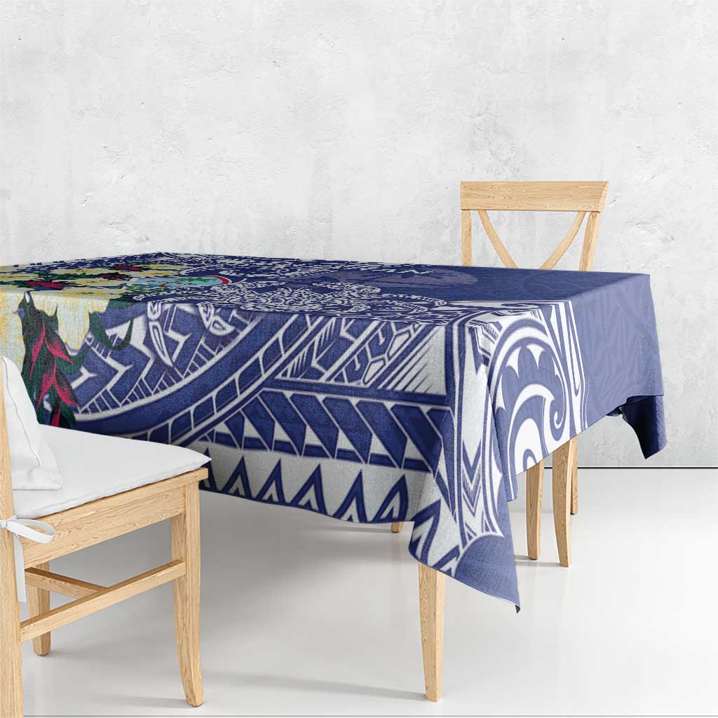 Hafa Adai Guam Tablecloth Latte Stone With Coconut Crab