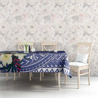 Hafa Adai Guam Tablecloth Latte Stone With Coconut Crab