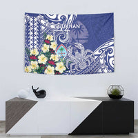 Hafa Adai Guam Tapestry Latte Stone With Coconut Crab