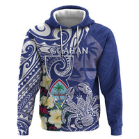 Personalised Hafa Adai Guam Zip Hoodie Latte Stone With Coconut Crab