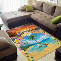 Guam Area Rug Eternal Summer Sunset Beach