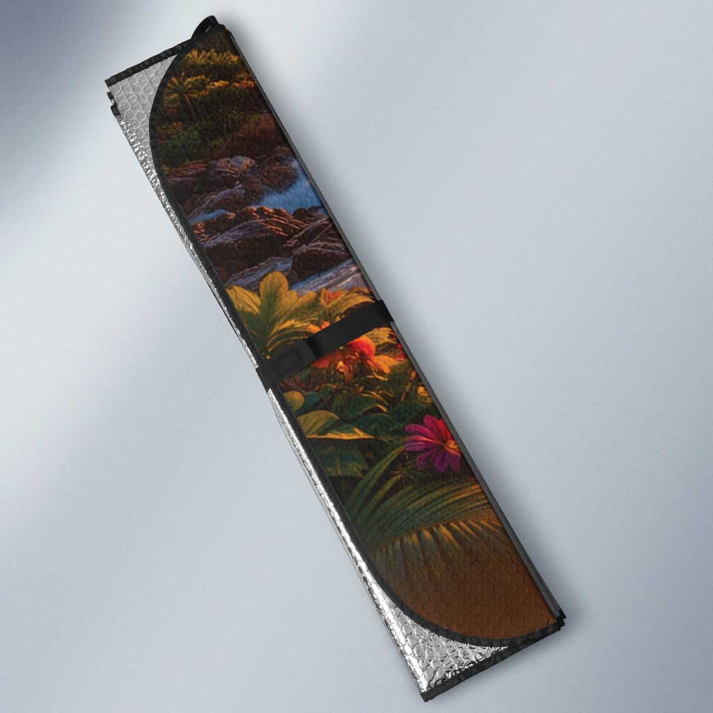 Guam Auto Sun Shade Eternal Summer Sunset Beach