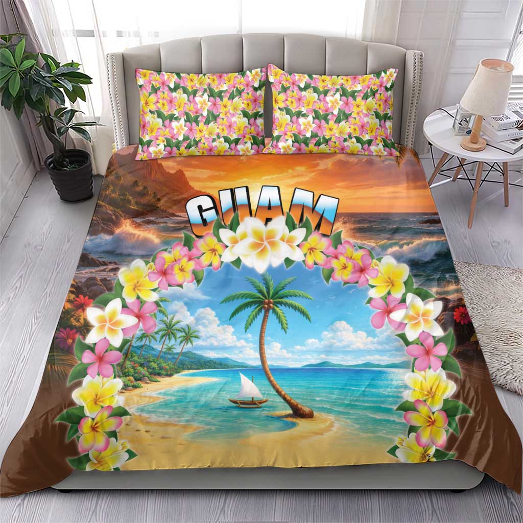 Guam Bedding Set Eternal Summer Sunset Beach