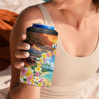 Guam 4 in 1 Can Cooler Tumbler Eternal Summer Sunset Beach