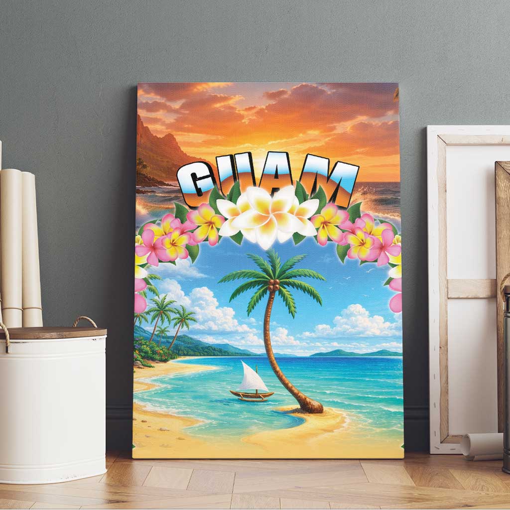 Guam Canvas Wall Art Eternal Summer Sunset Beach