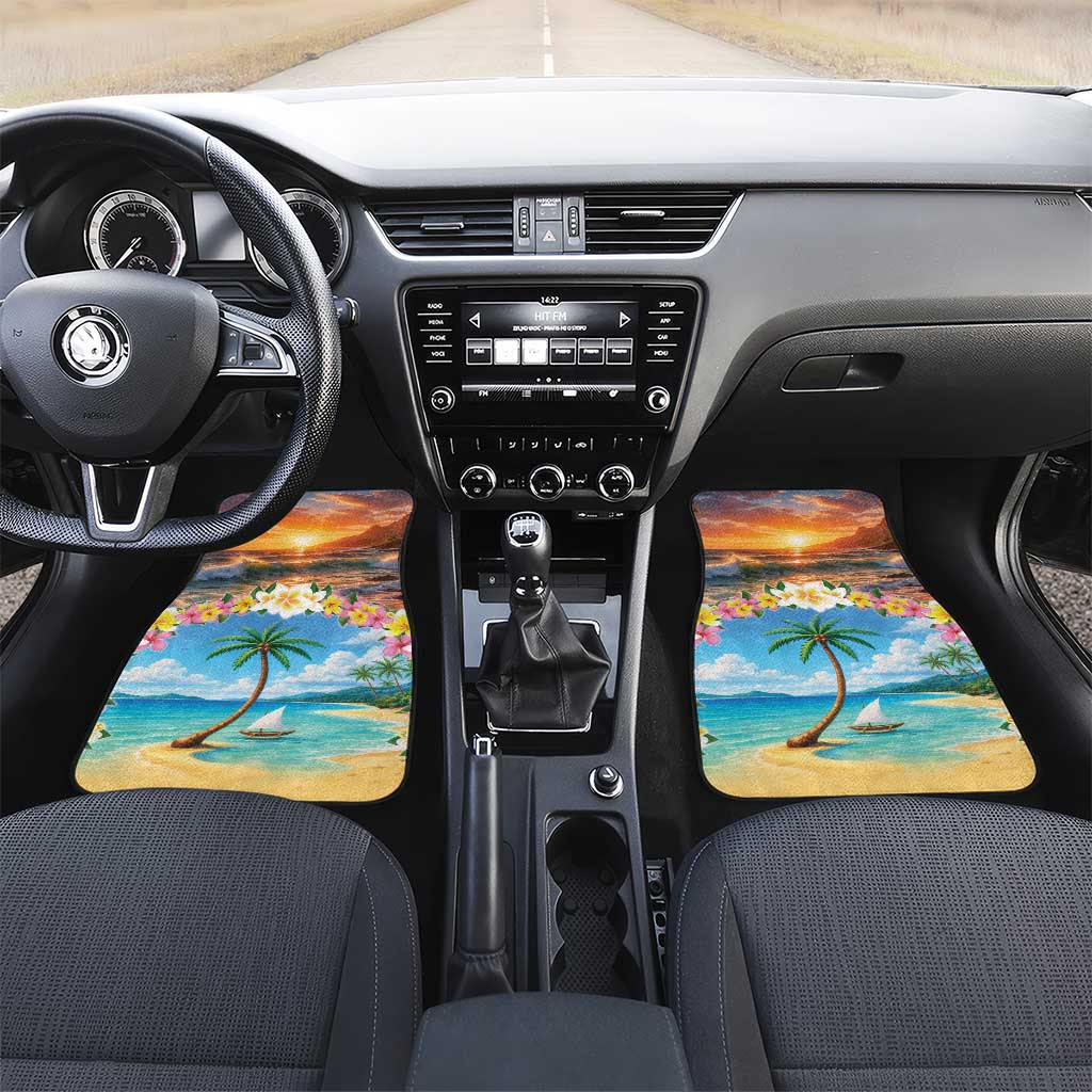 Guam Car Mats Eternal Summer Sunset Beach