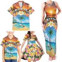 Guam Family Matching Tank Maxi Dress and Hawaiian Shirt Eternal Summer Sunset Beach LT05 - Polynesian Pride