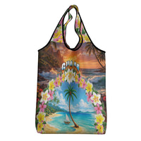 Guam Grocery Bag Eternal Summer Sunset Beach