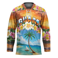Guam Hockey Jersey Eternal Summer Sunset Beach