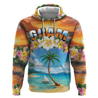 Guam Hoodie Eternal Summer Sunset Beach