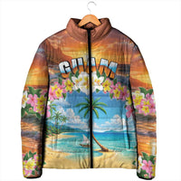 Guam Padded Jacket Eternal Summer Sunset Beach