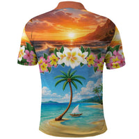 Guam Polo Shirt Eternal Summer Sunset Beach