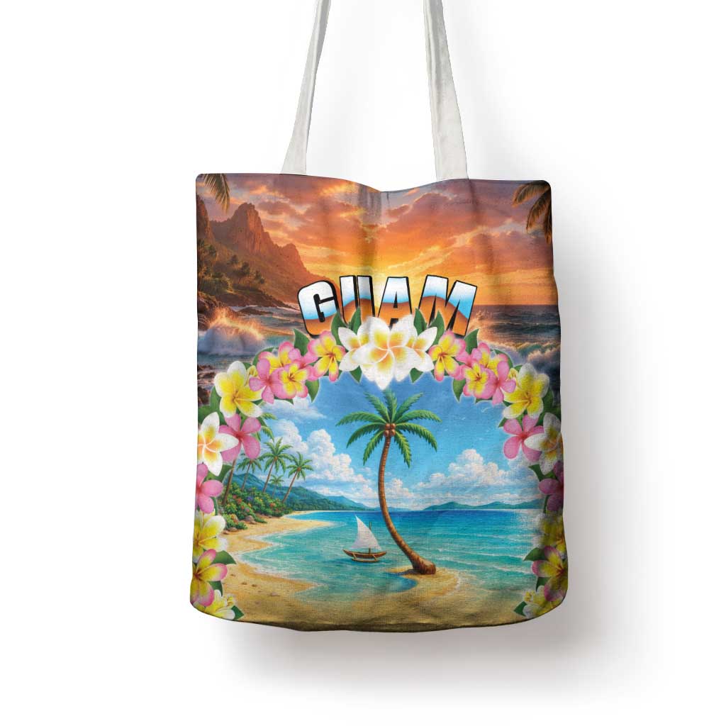 Guam Tote Bag Eternal Summer Sunset Beach