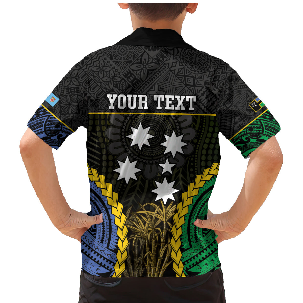 Personalised South Sea Islanders And Fiji Family Matching Mermaid Dress and Hawaiian Shirt Kanakas Fijian Tapa Pattern LT05 - Polynesian Pride