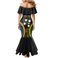 Personalised South Sea Islanders And Fiji Family Matching Mermaid Dress and Hawaiian Shirt Kanakas Fijian Tapa Pattern LT05 - Polynesian Pride