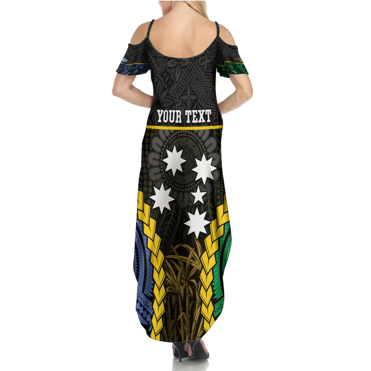 Personalised South Sea Islanders And Fiji Family Matching Summer Maxi Dress and Hawaiian Shirt Kanakas Fijian Tapa Pattern LT05 - Polynesian Pride