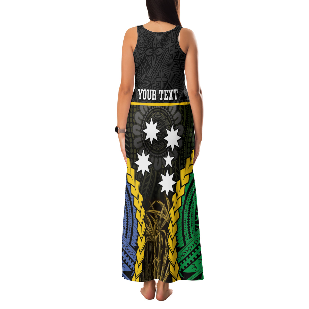 Personalised South Sea Islanders And Fiji Family Matching Tank Maxi Dress and Hawaiian Shirt Kanakas Fijian Tapa Pattern LT05 - Polynesian Pride