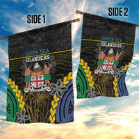 South Sea Islanders And Fiji Garden Flag Kanakas Fijian Tapa Pattern LT05 - Polynesian Pride