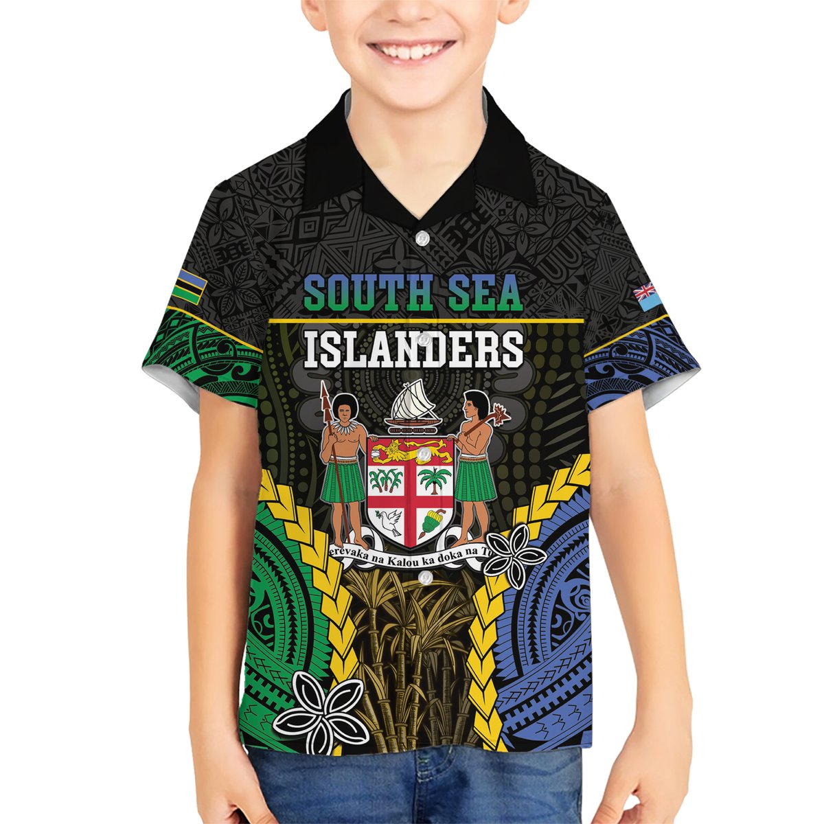 Personalised South Sea Islanders And Fiji Hawaiian Shirt Kanakas Fijian Tapa Pattern LT05 - Polynesian Pride