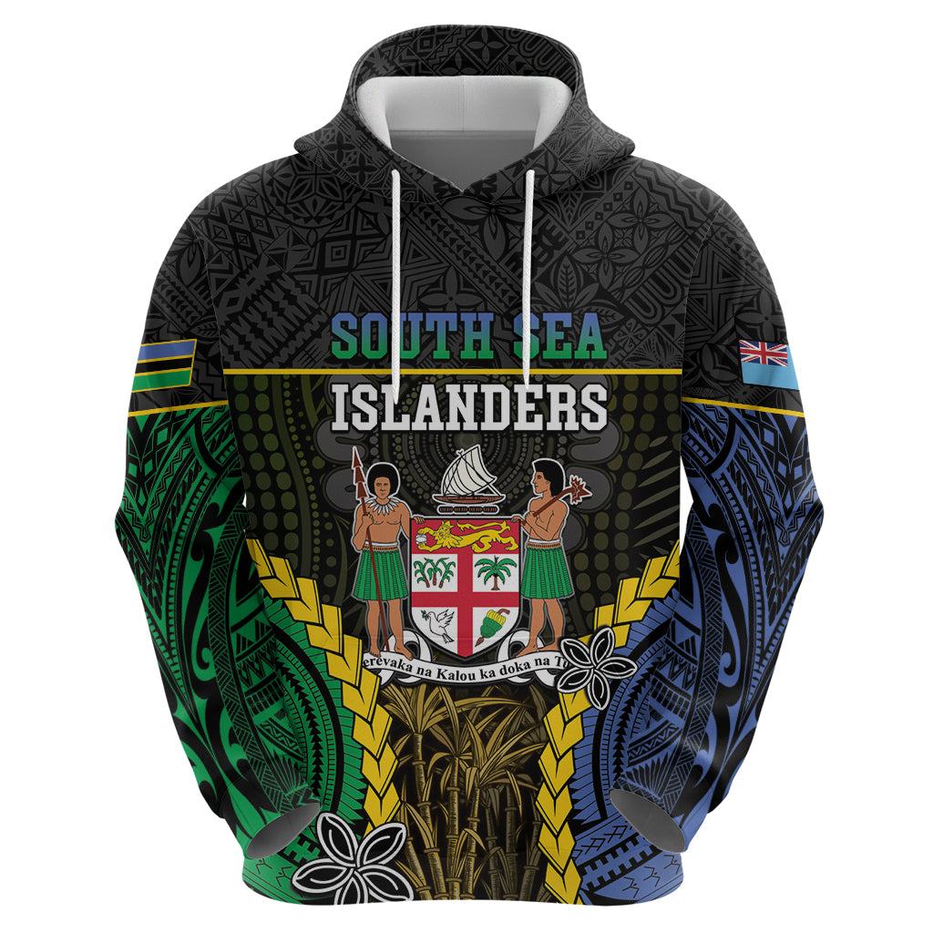 Personalised South Sea Islanders And Fiji Hoodie Kanakas Fijian Tapa Pattern LT05 - Polynesian Pride