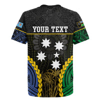Personalised South Sea Islanders And Fiji Rugby Jersey Kanakas Fijian Tapa Pattern LT05 - Polynesian Pride