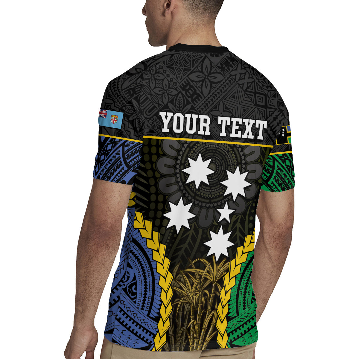 Personalised South Sea Islanders And Fiji Rugby Jersey Kanakas Fijian Tapa Pattern LT05 - Polynesian Pride