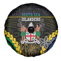 South Sea Islanders And Fiji Spare Tire Cover Kanakas Fijian Tapa Pattern LT05 - Polynesian Pride