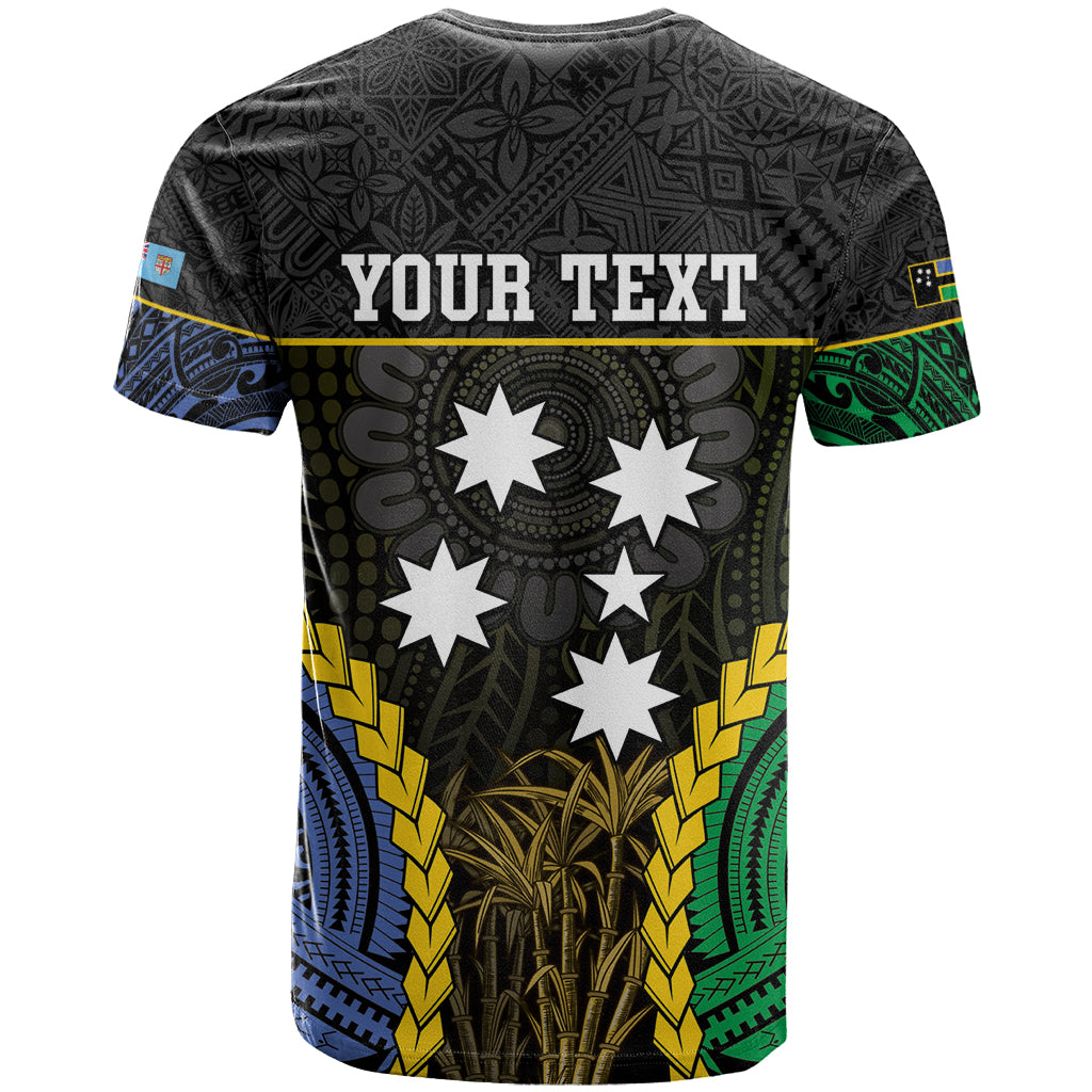Personalised South Sea Islanders And Fiji T Shirt Kanakas Fijian Tapa Pattern LT05 - Polynesian Pride