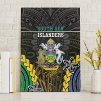 South Sea Islanders And Solomon Islands Canvas Wall Art Kanakas Polynesian Pattern LT05 Without Frame Black - Polynesian Pride