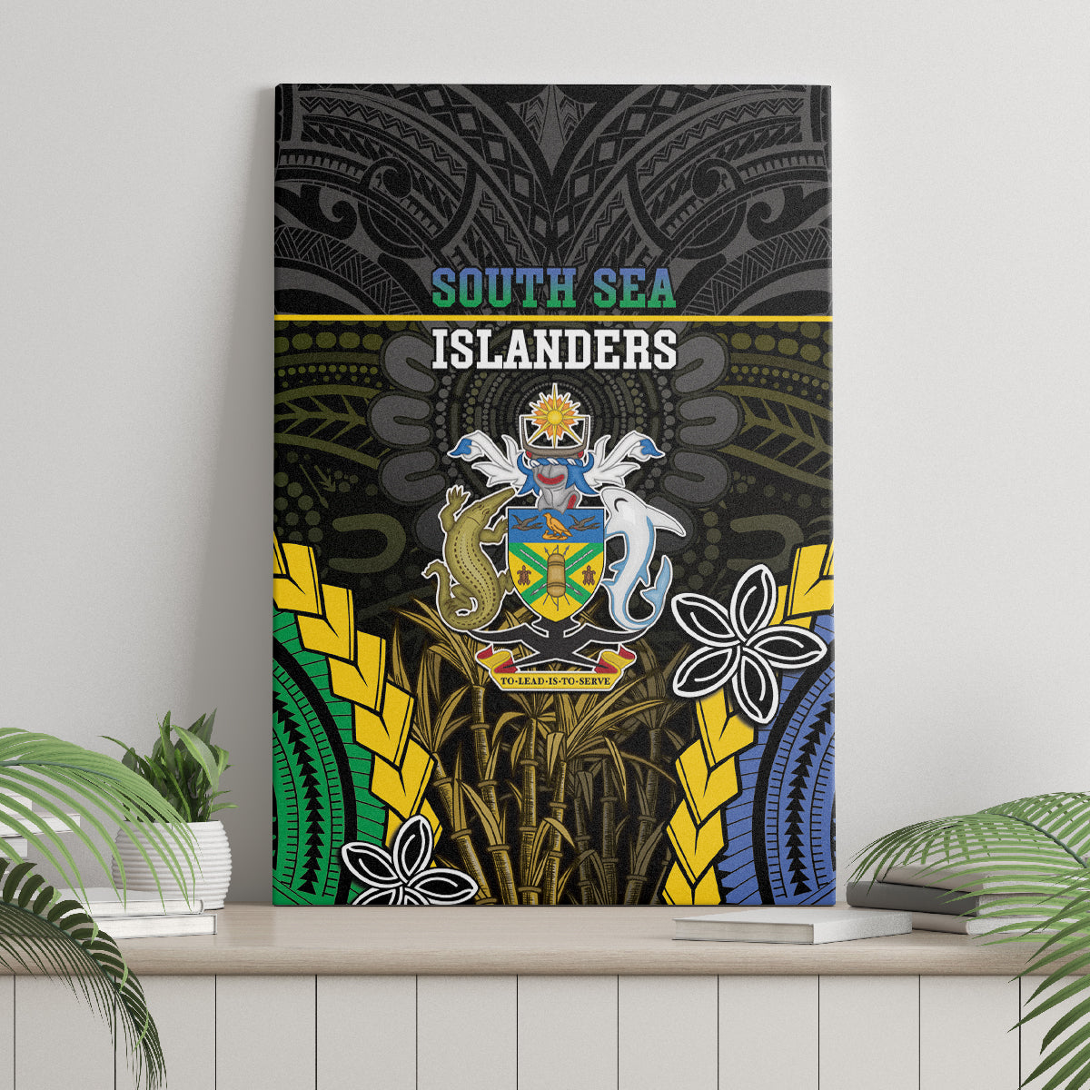 South Sea Islanders And Solomon Islands Canvas Wall Art Kanakas Polynesian Pattern LT05 - Polynesian Pride