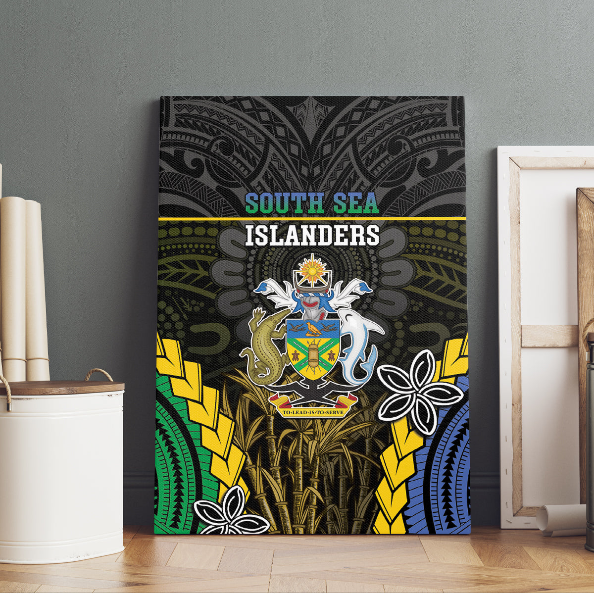 South Sea Islanders And Solomon Islands Canvas Wall Art Kanakas Polynesian Pattern LT05 - Polynesian Pride