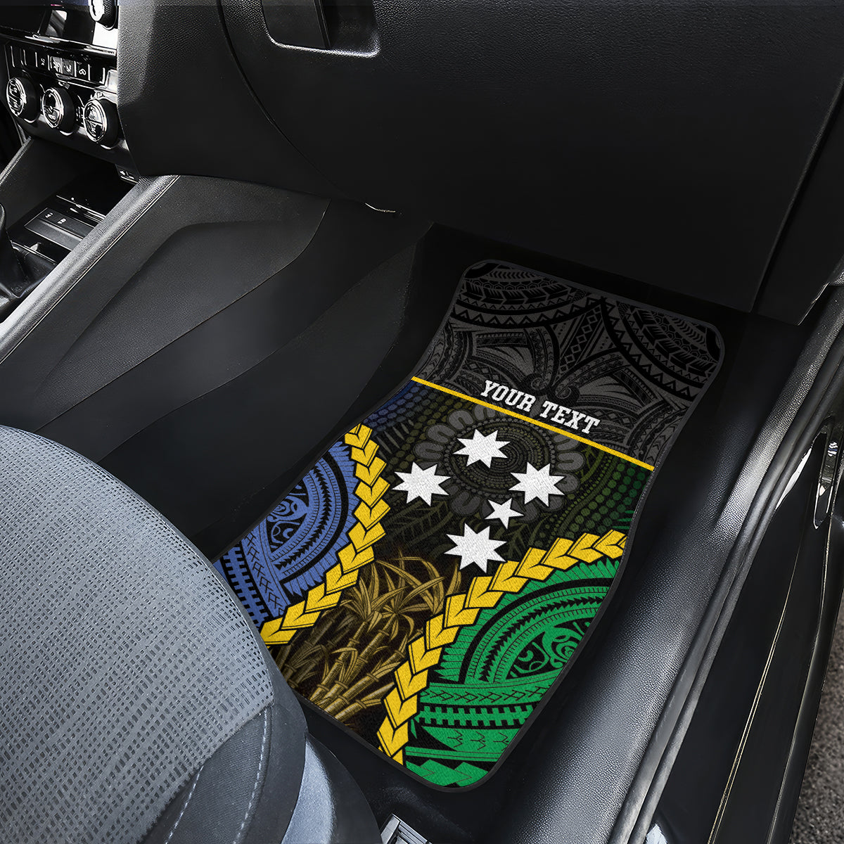Personalised South Sea Islanders And Solomon Islands Car Mats Kanakas Polynesian Pattern LT05 - Polynesian Pride