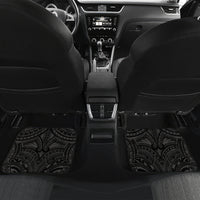 Personalised South Sea Islanders And Solomon Islands Car Mats Kanakas Polynesian Pattern LT05 Set 2pcs - Back Black - Polynesian Pride