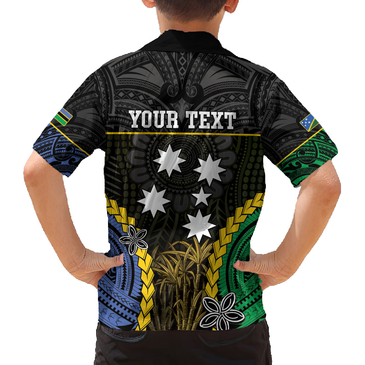 Personalised South Sea Islanders And Solomon Islands Family Matching Tank Maxi Dress and Hawaiian Shirt Kanakas Polynesian Pattern LT05 - Polynesian Pride