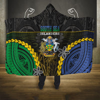 South Sea Islanders And Solomon Islands Hooded Blanket Kanakas Polynesian Pattern