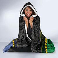 South Sea Islanders And Solomon Islands Hooded Blanket Kanakas Polynesian Pattern