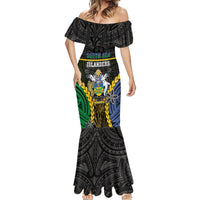 Personalised South Sea Islanders And Solomon Islands Mermaid Dress Kanakas Polynesian Pattern