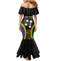 Personalised South Sea Islanders And Vanuatu Family Matching Mermaid Dress and Hawaiian Shirt Kanakas Sand Drawing Pattern LT05 - Polynesian Pride