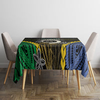South Sea Islanders And Vanuatu Tablecloth Kanakas Sand Drawing Pattern