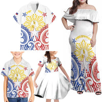 Philippines Family Matching Off Shoulder Maxi Dress and Hawaiian Shirt Katipunan Andres Bonifacio LT05 - Polynesian Pride