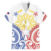 Philippines Family Matching Off Shoulder Short Dress and Hawaiian Shirt Katipunan Andres Bonifacio LT05 Dad's Shirt - Short Sleeve White - Polynesian Pride